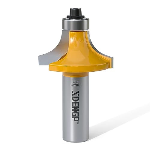 Image of Roundover Router Bit 1 /2 Shank, 7 /16 inch Radius Round Over Router Bits, Router Bits Round Over for Edging Forming Rounding Woodworking Cutter