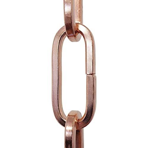 Image of RCH Hardware CH-S62-40-CO-10 Steel Chandelier Chain, Copper (10 Feet)