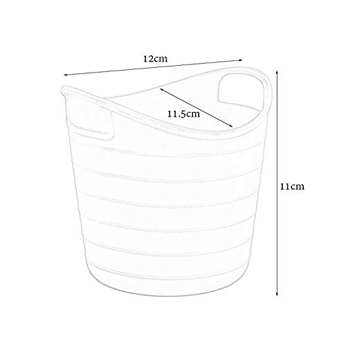 Corbeille de bureau en plastique solide format S empilable lot 4