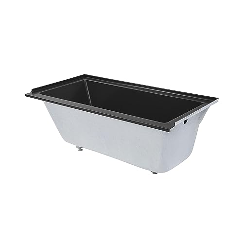 Image of Swiss Madison Voltaire 60 inch x 30 inch Right-Hand Drain Alcove Bathtub in Matte Black