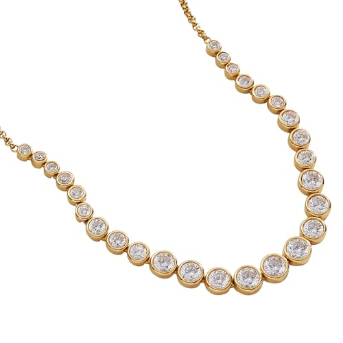 Alex and Ani Crystal Adjustable Tennis Necklace, STG2