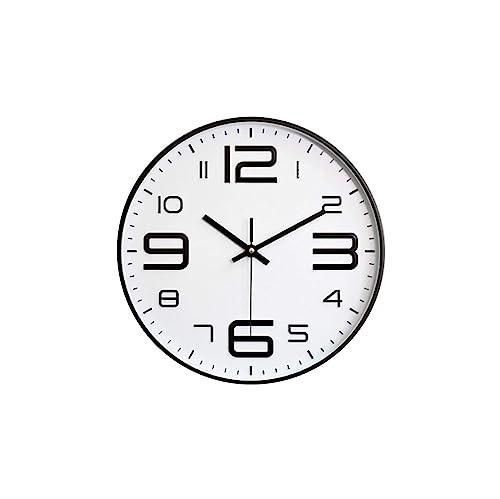 DrabEx orologi 30 * 30 cm Orologio da parete silenzioso Soggiorno Orologio da camera da letto semplice e alla moda Tavolo da appendere al muro Orologio al quarzo creativo moderno per la casa