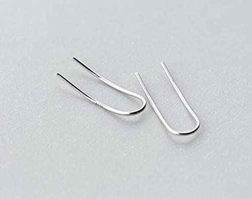 Boucles d'oreilles S925 contre les allergies, crochets en U légers et discrets pour femme