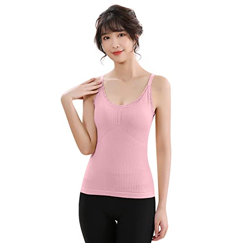 【I Migliori Canotte A Strati Invernali】 --- Questo Top Foderato In Pile Termico Senza Maniche Con Scollo A V Sexy E Design Patchwork In Pizzo, Spallacci Larghi E Design Slim Fit, Ti Dà Una Forma Liscia. Questa Canotta Termica Invernale Da Donna Foderata In Pile Ti Consente Di Dire Addio Al Gonfiore Nel Freddo Inverno. Si Muovono Con Il Tuo Corpo Consentendo Di Movimento E Piena Mobilità, Adatti Per Lavoro Al Chiuso O All'aperto, Viaggi, Campeggio, Abbigliamento Da Sci, Come Pigiama Da Donna E