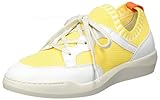softinos ballerina  Softinos Damen BEAE565SOF Slip On Sneaker, Mehrfarbig (White/Yellow 000), 42 EU