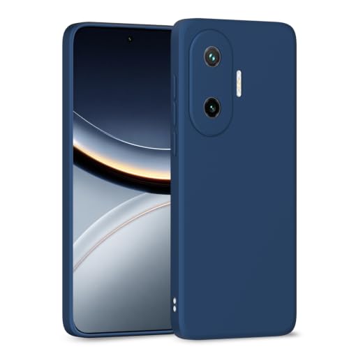 Image of Outlouders Back Cover for Poco F7 5G | Camera Protection | Durable Soft Matte Silicone Bumper Case (Blue)