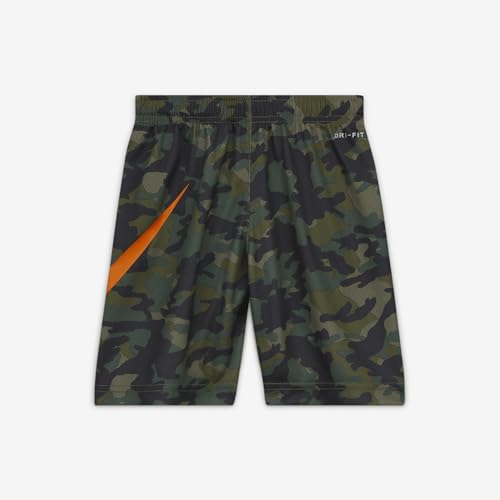Nike Boy's Dri-Fit Camo Shorts (7, Camo/Medium Olive)2