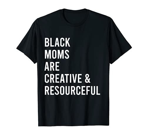 T-shirt para mães negras, Preto