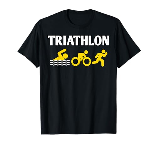 Triatlón Natación Bicicleta Correr Triatleta Deportes Camiseta