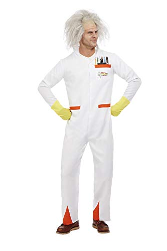 Smiffys Officially Licensed Back to the Future Doc Costume Disfraz oficial, color blanco, L-Size...