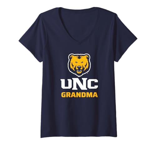 Womens University of Northern Colorado Bears Grandma V-Neck T-Shirt