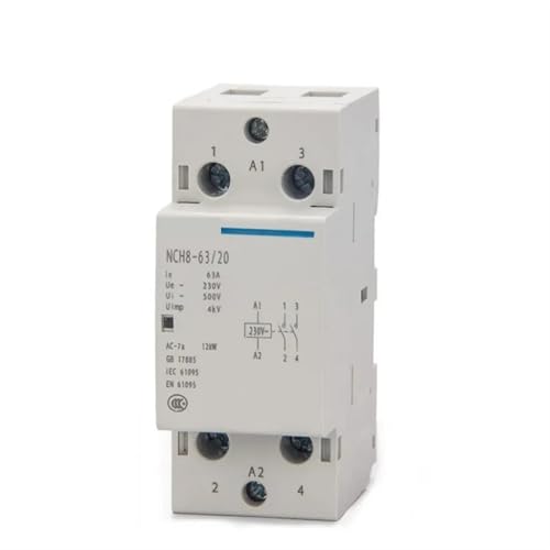 Contacteur modulaire NCH8-20A 2NO2NC 220V domestique pour tableau électrique