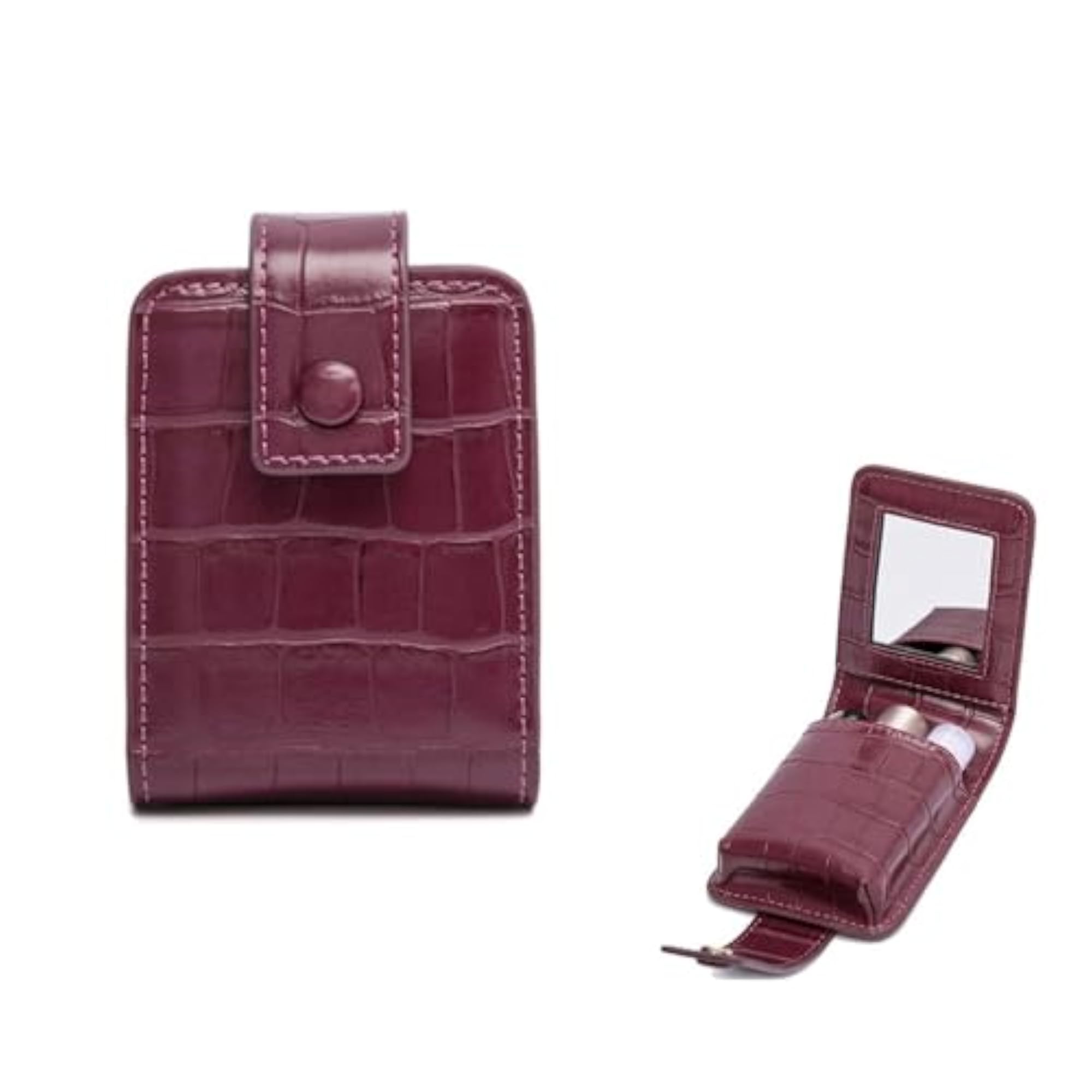 Mini Lipstick Bag with Mirror, Stylish Organizer
