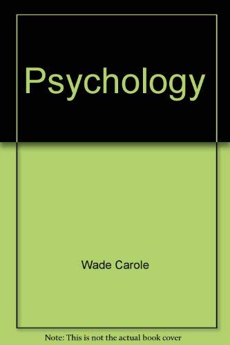 Psychology 0060468726 Book Cover