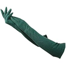 OMaju Winter Ladies Wool Gloves Warm Long Arm Sleeves Spring and Autumn Com for Table and Beauti