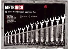 14 Pc Metrinch Combination Wrench Set