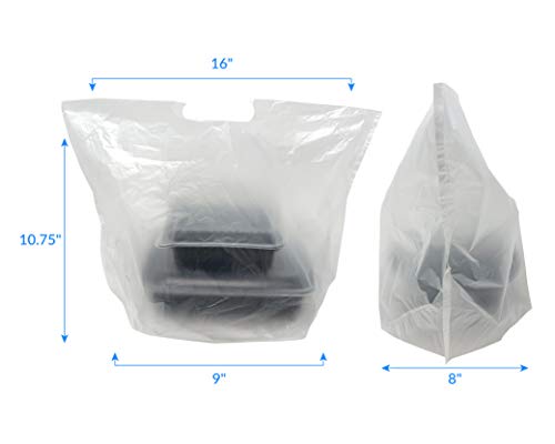 Reli. RL14-11223-500 To Go Bags/Take Out Bags (500 Count Bulk) (Small 16 Inch L X 8 Inch W + 10.75 Inch H) Reusable Plastic Bags thumb #3