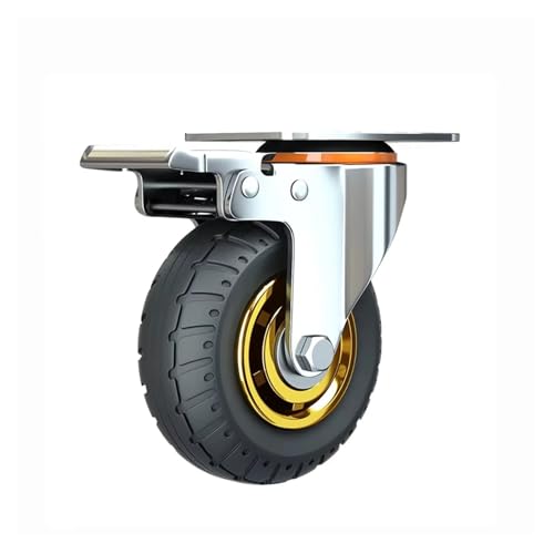 4C`/5C` jo[T~[gLX^[ 50kg ƋpzC[LX^[ 360xg[zC[ pItBX`FAp][[(Silver-with brake,4 inch)