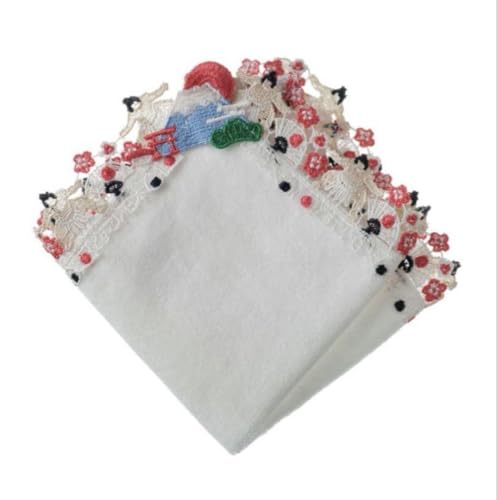 近沢レース店 和レースタオルハンカチ どすこい日本のサムネイル