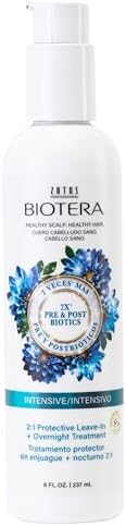 Biotera Intensives 2:1 Protective Leave-In + Overnight Treatment | Vegan & Animal Test Free | Paraben & Sulfate Free | Color-Safe | 8 Fl Oz