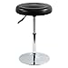 FURWOO PU Silla de Bar Silla de Oficina Silla giratoria Silla de Trabajo con Ruedas Altura Ajustable Adecuada para Oficina café Lounge Bar Sala de Estar (Negro)