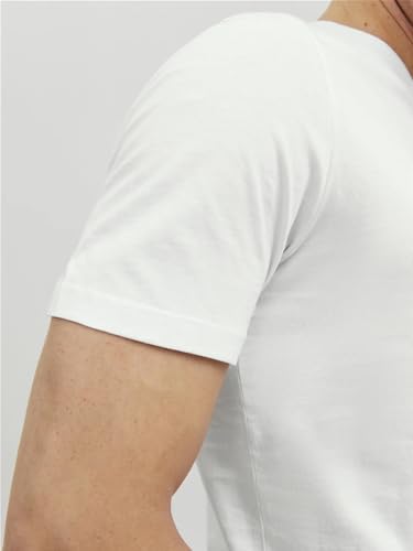 JACK & JONES Herren JJEORGANIC Basic Tee SS O-Neck 5PK T-Shirt, Kurzarm, 2xBlack+3xWhite, XXXL – Ansicht 5