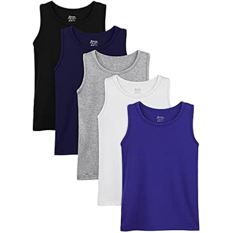 Poroka Boys' Tank Tops 5 Pack Cover