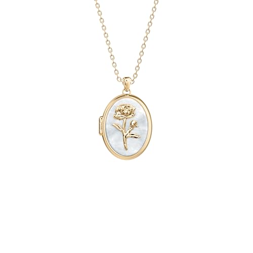 Image of Fossil Women's Gold-Tone Stainless Steel Pendant Chain Necklace for Women
