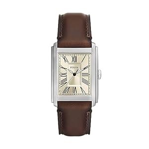 Fossil Carraway Men’s Watch with Stainless Steel or Leather Band, Dress Watch for Men