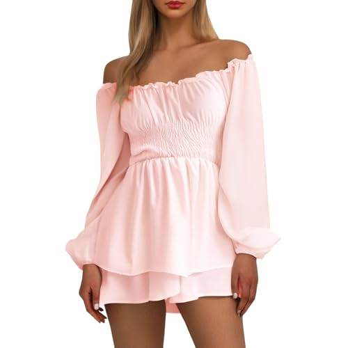 Robe pour femme à volants superposés et culottes intégrées chic WWricotta