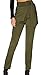 Jaycargogo Womens High Waist Slim Fit Belted Casual Pencil Pants 1 S