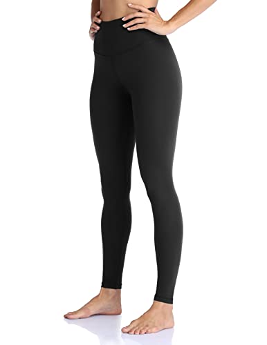 Colorfulkoala Women's High Waisted Tummy Control Workout Leggings Full Length Ultra Soft Yoga Pants 28" (M, Black) #TOP3