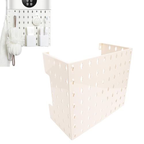 Kit combinado de tablero perforado y estante de almacenamiento de pared 2