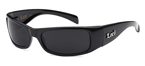Locs 9005 Black Sunglasses | Authentic Hardcore Gangster Cholo Lowrider Shades - Main Image