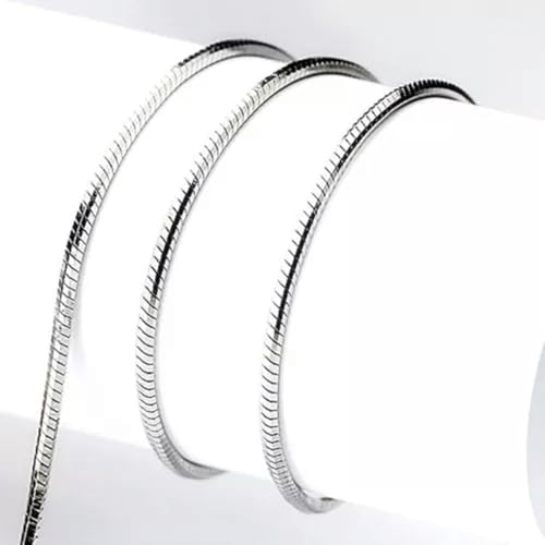 Chaîne d'argent S925 collier de serpent mince cadeau idéal mixte - 3