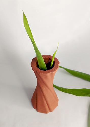 Image of SARAUSI 3D Printed Terracotta Vase 6in SCP0014