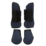 Mavaol Sehnengamaschen für Pferde, PU, ​​elastisch, stoßdämpfend...