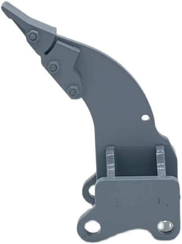 Excavadora RC cubo de metal completo, compatible con E111E010EC160, accesorio para adultos, gris, funcionalidad realista de excavación y rasgadura