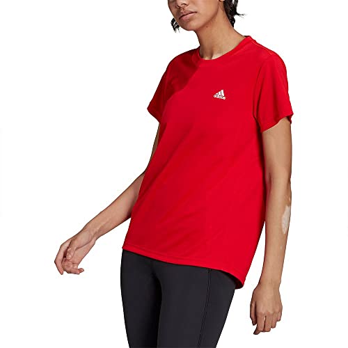 Camiseta Adidas Small Logo Feminino Vermelho