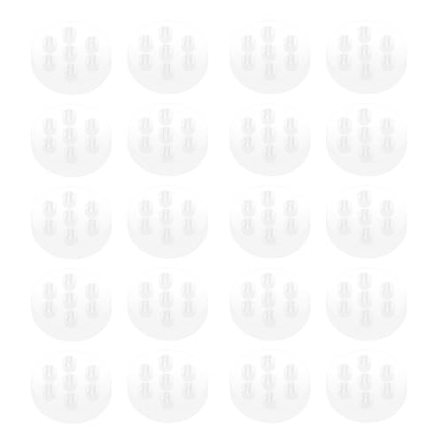 Image of 20PCS Transparent Glass Screen Filters Diameter 8mm Height 1.8mm High Borosilicate Glass Screens Filters with 7 Honeycomb Holes for Lab Filters