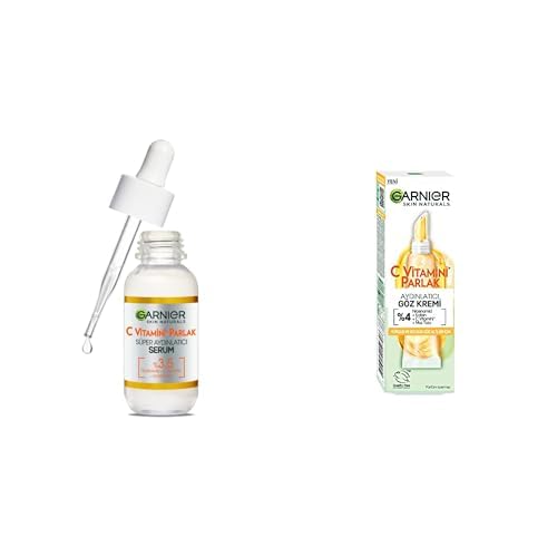 Garnier C Vitamini Parlak Süper Aydınlatıcı Serum (30 ml) + Garnier C Vitamini Parlak Aydınlatıcı Göz Kremi