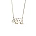 La Menagerie Oso Oro, Joya de Origami & Collar geométrico Oro Mujer - Collar bañado en Oro 18 Quilates con diseño Animal Oso - Joyería para niñas y Mujeres