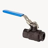 Cast Carbon Steel 2-Piece Full Port Ball Valve, NPT Threaded, 1/4-4 Inch, 1000 PSI, WCB Body with SS Ball & Stem (1/2')