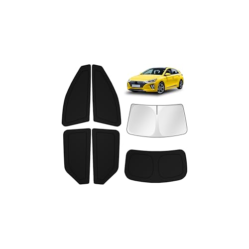 Image of KUST Car Window Shades for Hyundai Ioniq 5 2022-2025 2026 Windshield Sun Shade Side Window Cover UV Block Privacy Protection Accessories for Camping Blackout Rear Back Full Set 6PCS