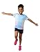 4 Pack: Youth Girls Athletic Shirts, Short Sleeve Dry Fit Apparel Tech Tshirts, Sports Activewear for Kids Teens (Set 10, Youth Large)