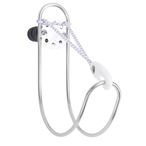 Soporte de Aro Salvavidas de Herradura Marina, Versátil y Fácil Instalación Soporte de Anillo de Aro Salvavidas de Acero Inoxidable para Yate para Pista de 22 a 25 Mm