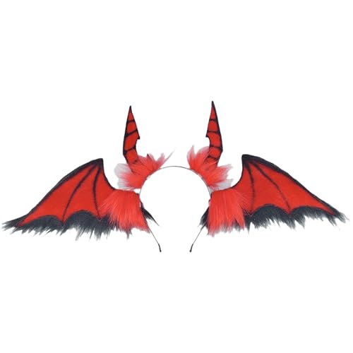 Serre-tête diable en fourrure douce de qualité supérieure