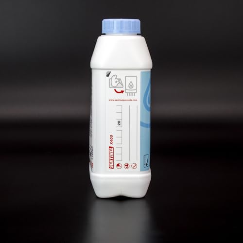Kudos Trading - Sentinel X400 Sludge Remover Cleaner Boost Heating System Efficiency, Prevent Rust & Corrosion Easy to Use Formula for Cleaner Pipes & Radiators 1 Liter Bottle.