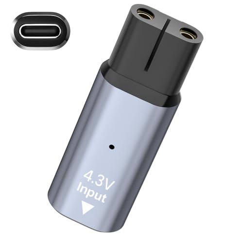 BENSN 4.3V Type-C Shaver Charger Converter Compatible With Phillips One Blade QP2520/ QP2620/ MG3730/ MG3720/ MG5730/ MG5720/ BT3206,A00390 Shaver Power Replacement Adapter