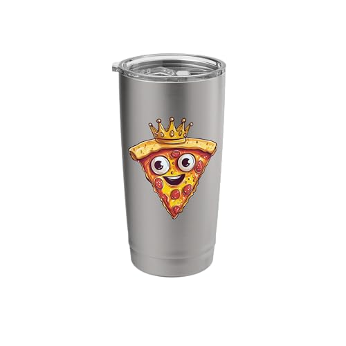 Royal Pizza Taking Over the Throne for Adults and Kids Stainless Steel Insulated Tumbler